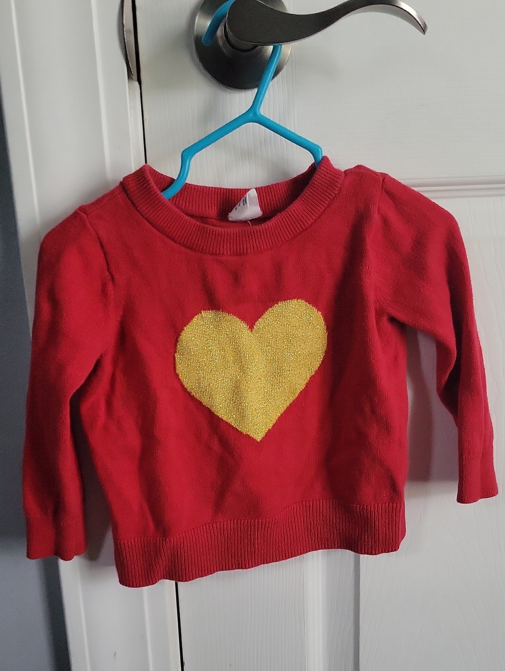 Baby Gap Sweater with Gold Heart
